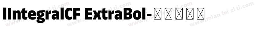 lIntegralCF ExtraBol字体转换